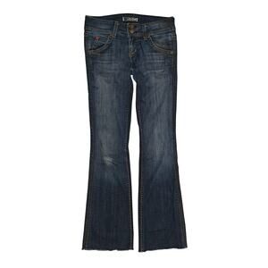 Hudson Jeans Dark Wash Raw Hem Straight Leg Denim Pants Women’s Size 28